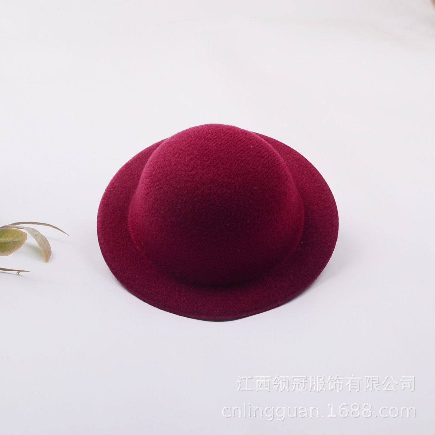 Wholesale Lamb Doll DIY Original Hat Embryo Base Small Top Hat Hair Jewelry Hat Bare Cap 10.5CM Dome